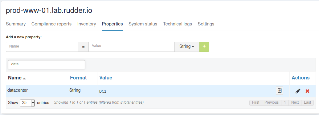 Nodes in DC1 have a property to know it